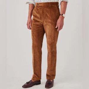 J. McLaughlin 32x31 Caramel Brown Corduroy Cords Pants Work Office Business